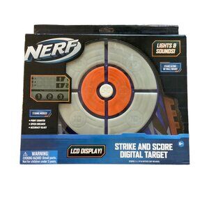 Nerf Strike And Score Light Up Digital Target With LED Display & Sound‎ Effects